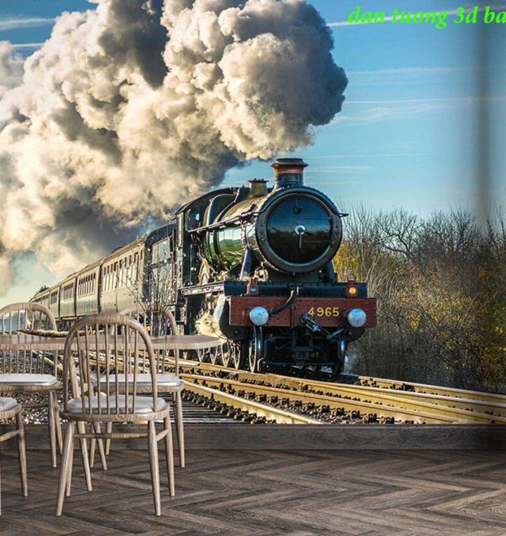 Tranh dán tường cho quán cafe fm624