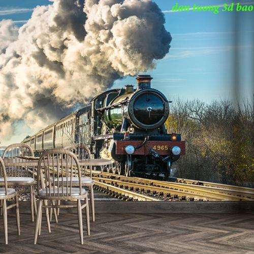 Tranh dán tường cho quán cafe fm624