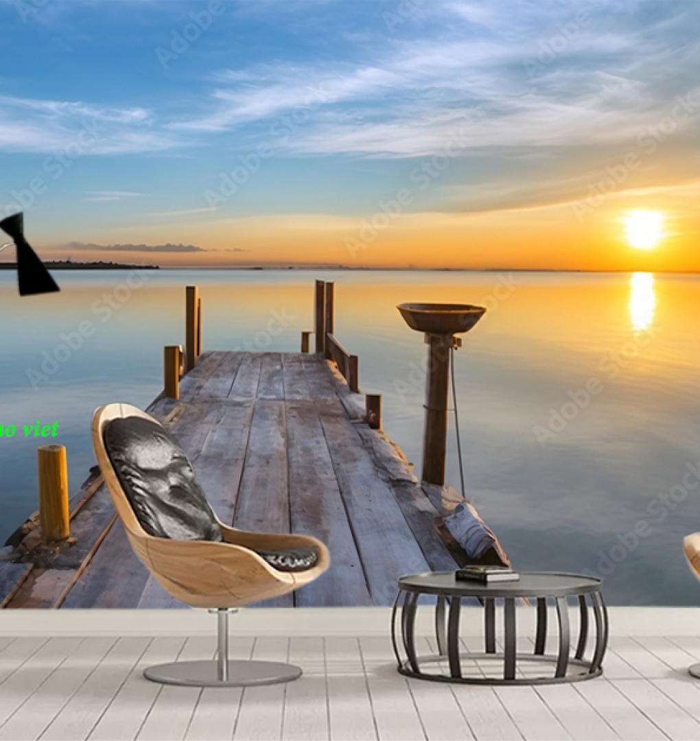 Tranh dán tường sông núi n2005-317