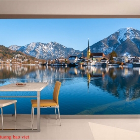 Mountain river wall murals m102