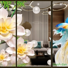 High quality glass decal se052