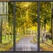 Beautiful landscape double-sided glass painting set336