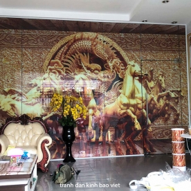 Successfully unique 3d glass stickers hra031