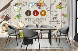 Wall murals for the restaurant me325