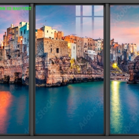 Tranh dán kính 3d 2 mặt phong cảnh đẹp n2003-258