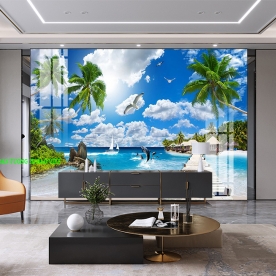 Tranh dán tường phong cảnh biển n2003-272