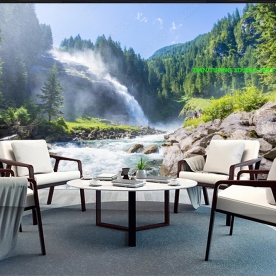 Tranh dán tường thác nước 3d n2003-293