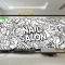 Decal dán kính nghệ thuật nails spa glass153