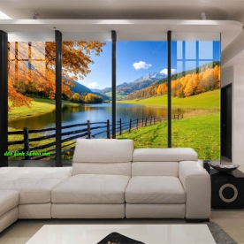 Tranh dán kính 3d 2 mặt n2004-536