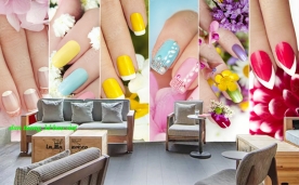 Tranh dán tường 3d nails spa n2004-499