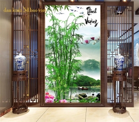 Tranh dán kính 3d 2 mặt k612