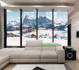 Tranh dán kính 3d 2 mặt phong cảnh n2005-335