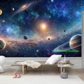 Tranh dán tường 3d galaxy n2005-338