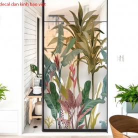 Double-sided glass decal se060