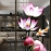 2 sided lotus 3d glass decals se059