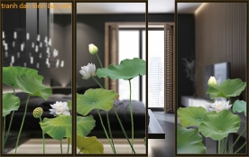 Lotus high-end glass decal sticker se056
