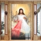 3d double-sided glass painting with catholic figure k417