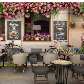 Wall murals for cafe fm344