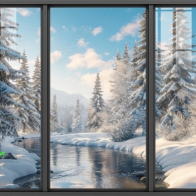 Tranh dán kính 3d 2 mặt phong cảnh n2004-557