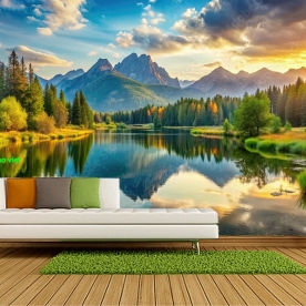 Tranh dán tường sông núi n2004-559