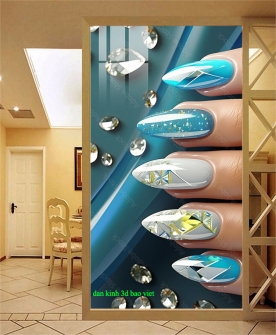 Decal dán kính cao cấp nail spa 2026-001