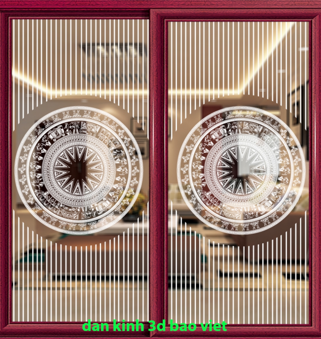Decal dán kính nghệ thuật 3d trong suốt glass182