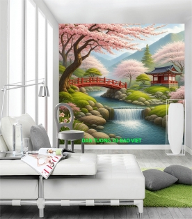 Giấy dán tường phòng khách sik618