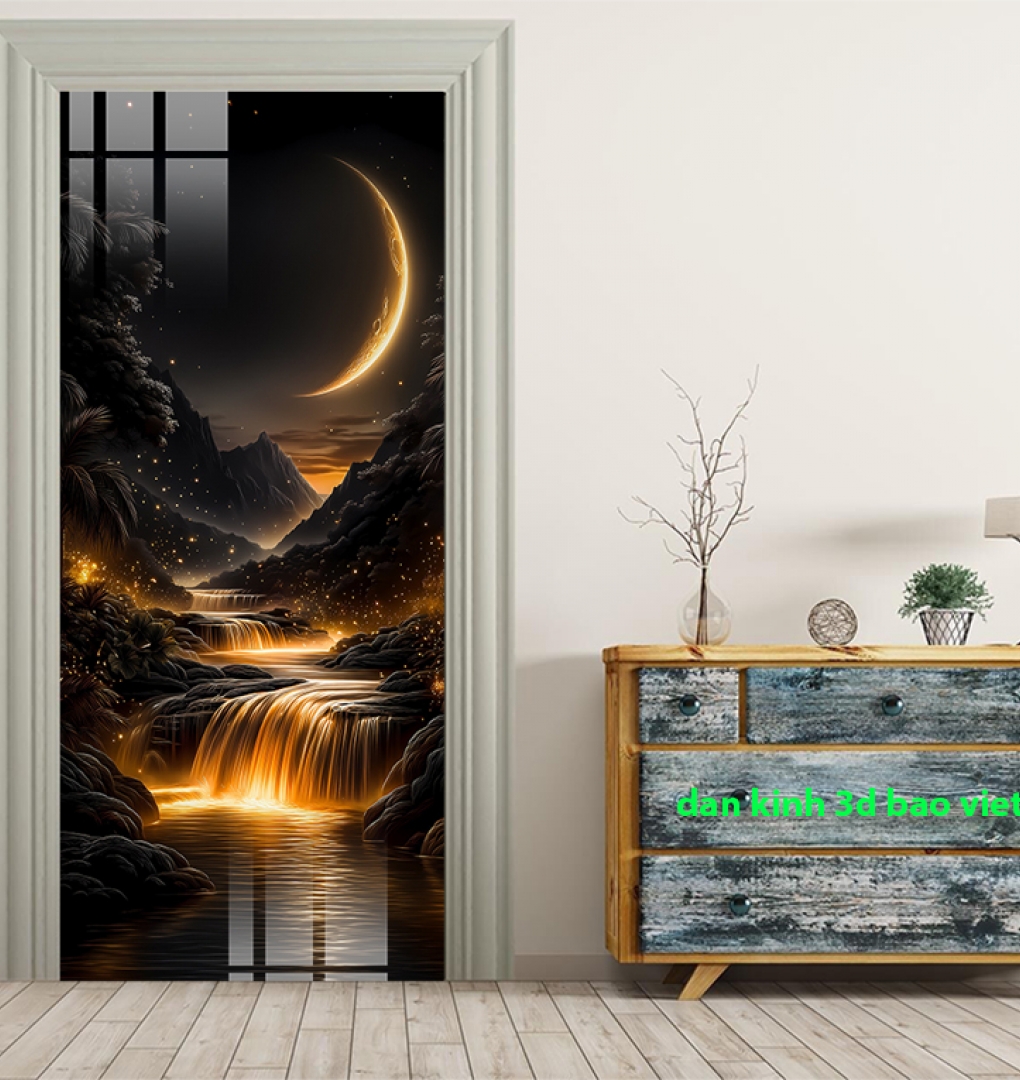 Tranh dán kính 3d 2 mặt k617