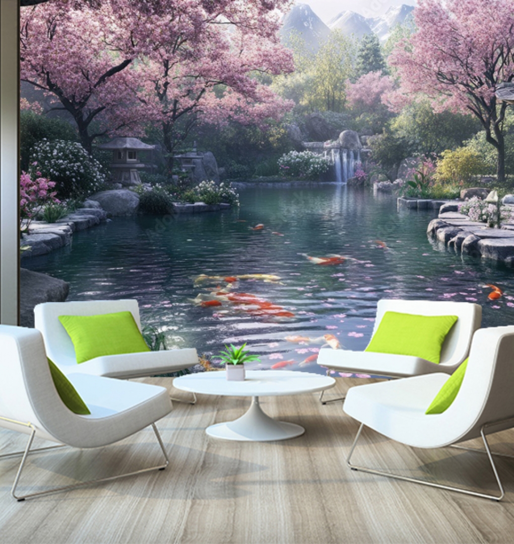 Tranh dán tường cho quán cafe n2005-345