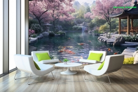 Tranh dán tường cho quán cafe n2005-345