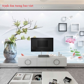 Wallpaper living room 3d-204