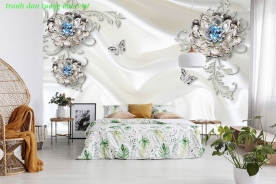 3d imitation pearl bedroom wallpaper fl236