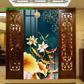 Double-sided glass painting k432
