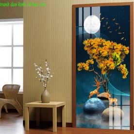 Double-sided glass painting k433