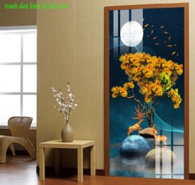 Double-sided glass painting k433