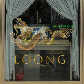 Decal dán kính cao cấp 3d trong suốt 2 mặt n2003-357