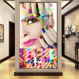 Tranh dán kính 3d 2 mặt cho nail spa nails032