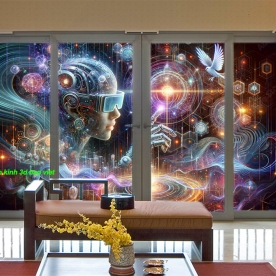 Tranh dán kính 3d 2 mặt n2005-42