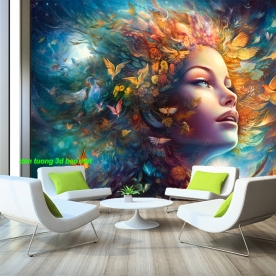 Tranh dán tường 3d cho nails spa 2005-27