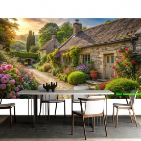 Tranh dán tường cho quán cafe 3d n2005-35