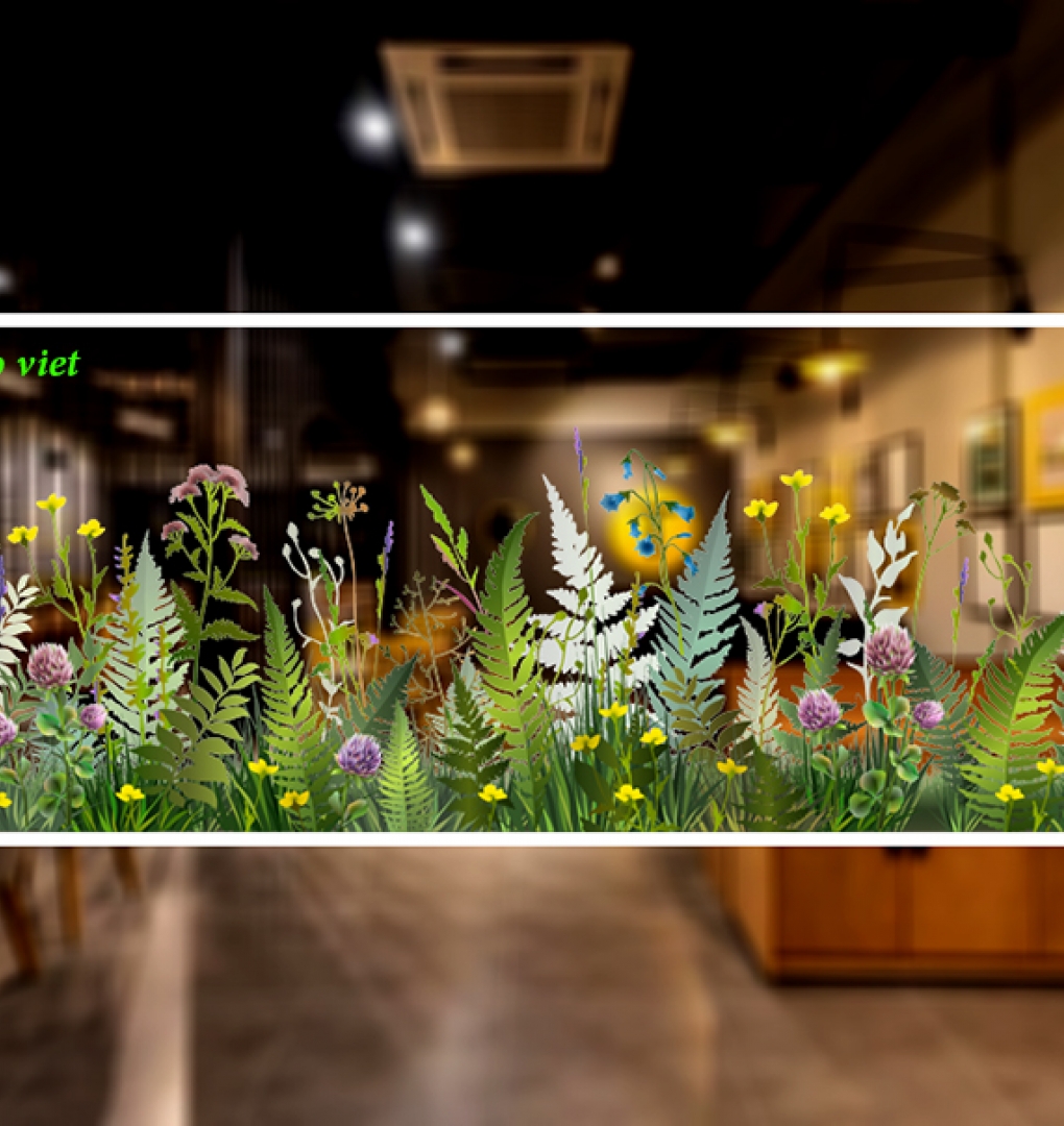 Decal dán kính cao cấp 3d trong suốt se204