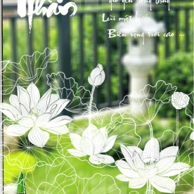 Decal dán kính nghệ thuật 3d trong suốt glass184