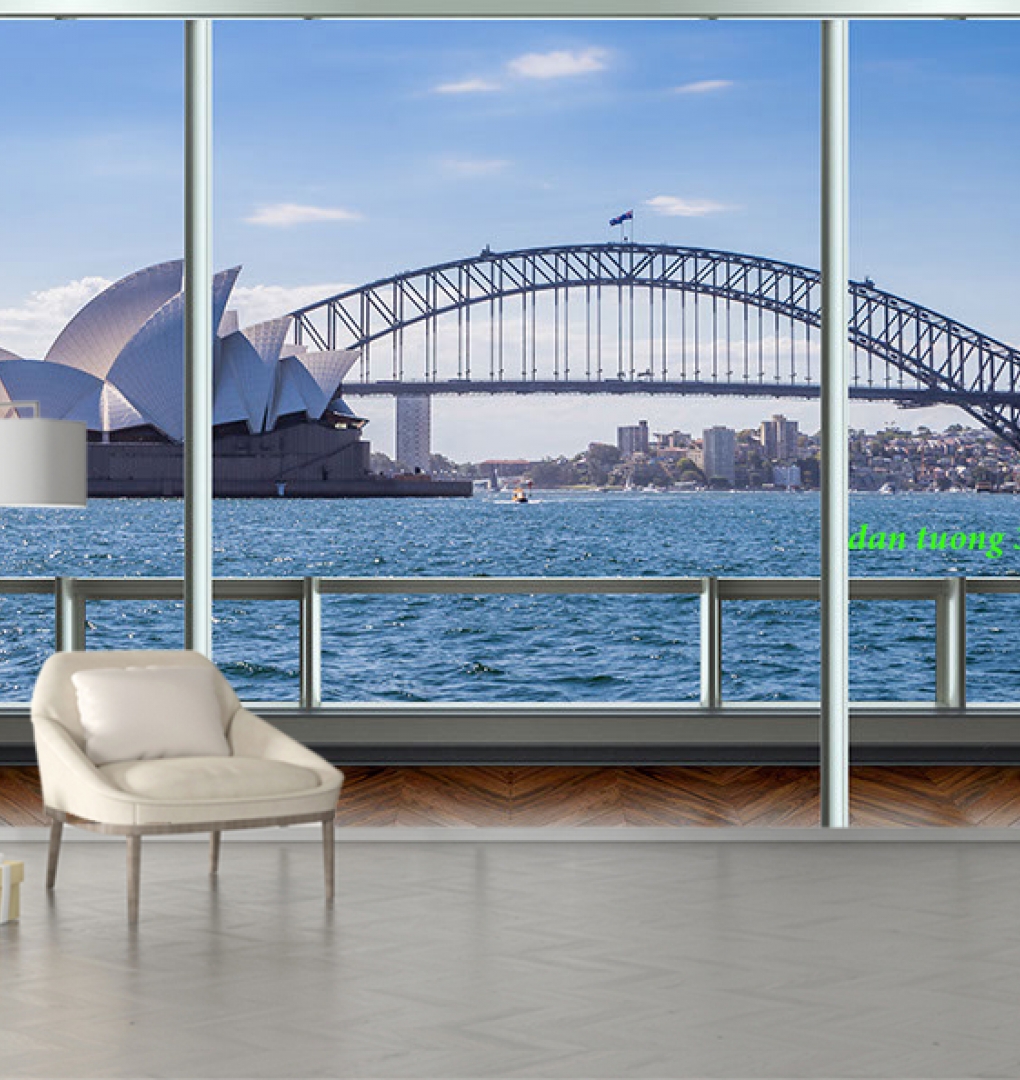 Giấy dán tường phòng khách sefm627