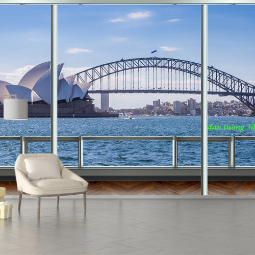 Giấy dán tường phòng khách sefm627