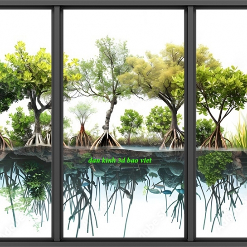 Tranh dán kính 3d 2 mặt n2026-36