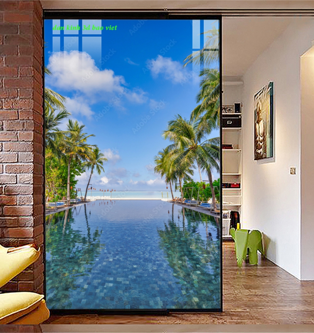 Tranh dán kính 3d 2 mặt n2026-42