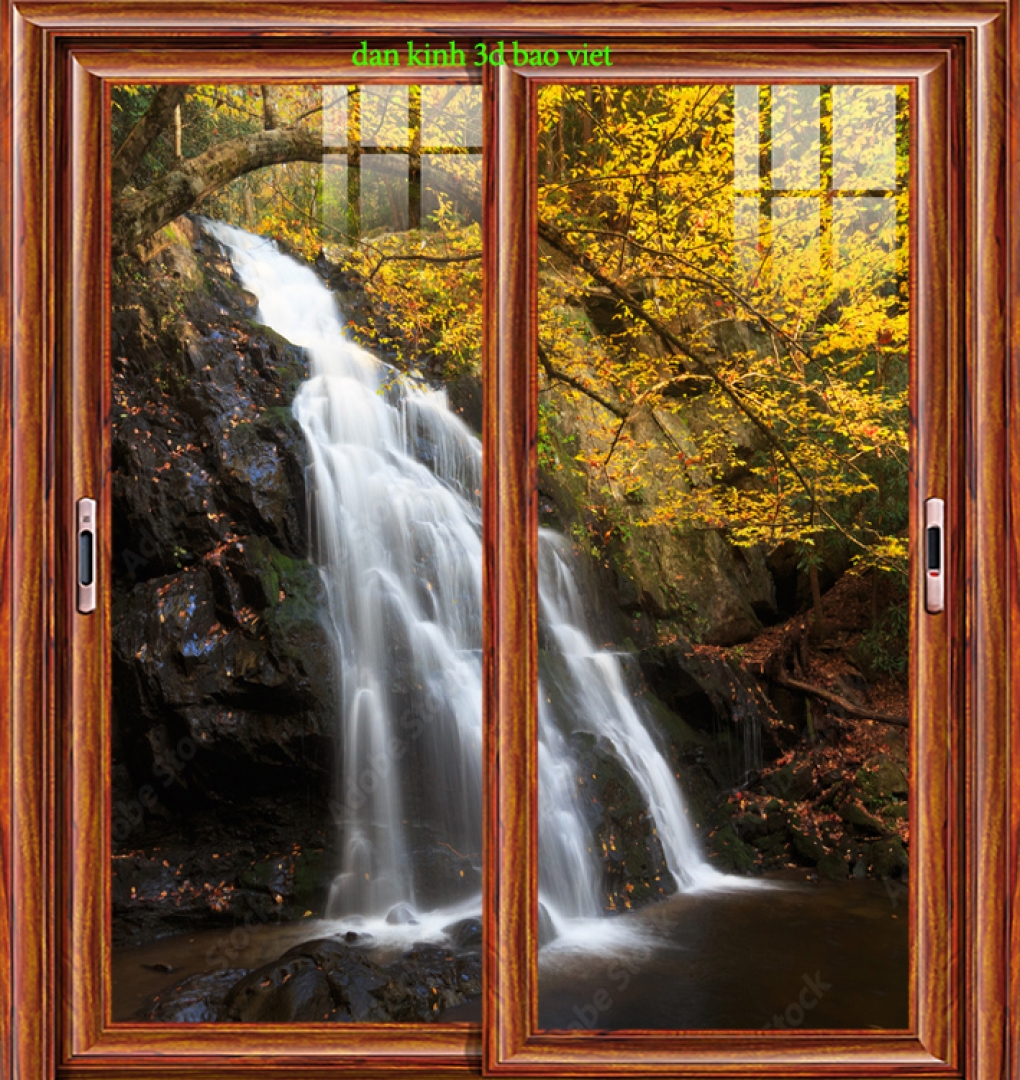 Tranh dán kính 3d 2 mặt phong cảnh n2026-55