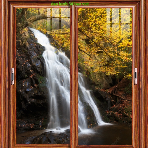 Tranh dán kính 3d 2 mặt phong cảnh n2026-55