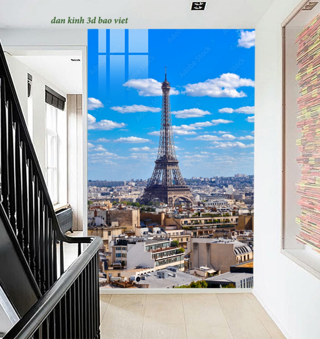 Tranh dán kính 3d 2 mặt phong cảnh n2026-46