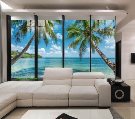 Tranh dán kính 3d 2 mặt phong cảnh n2026-54